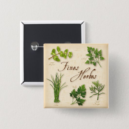 Fines Herbes Button (Voorkant /achterkant)