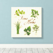 Fines Herbes Canvas Print (Insitu (Houten vloer))