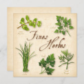 Fines Herbs Recipe Card (Voorkant / Achterkant)