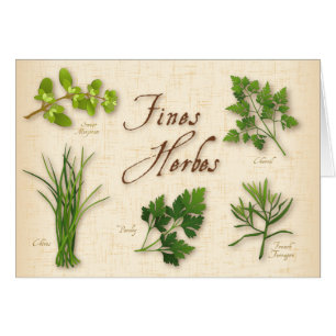 Fines Herbs Recipe Wenskaart