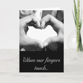 Finger Heart Feestdagen Kaart