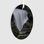 Finger Lakes Name Year Acrylic Circle Ornament (voorkant)