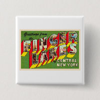 Finger Lakes New York NY Large Letter Briefkaart