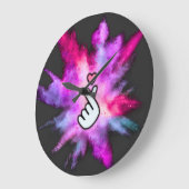 Finger Love Sign Grote Klok (Hoek)