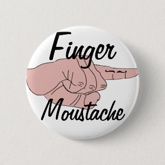 Finger Mustache Button