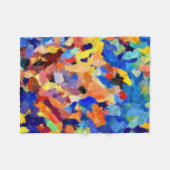 finger paint smudges original art painting  fleece deken (Voorkant (Horizontaal))