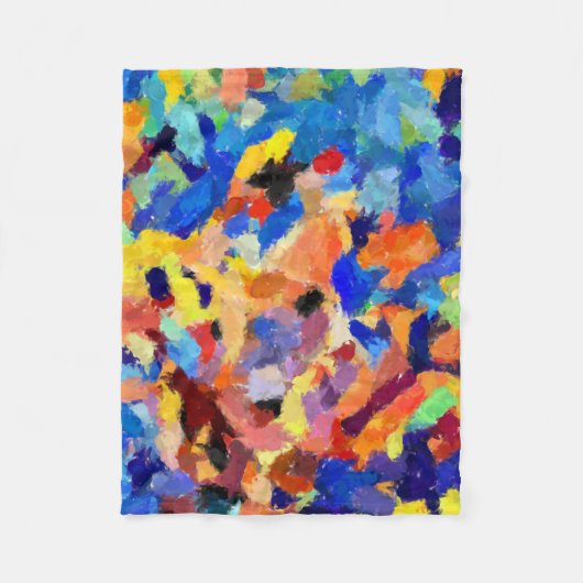 finger paint smudges original art painting  fleece deken (Voorkant)