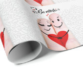Finger People In Love Be Mine Valentijn Cadeaupapier (Rol Hoek)