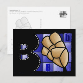 Fingeralphabet B Briefkaart