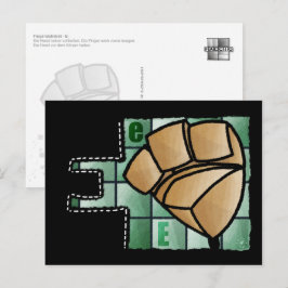 Fingeralphabet E Briefkaart