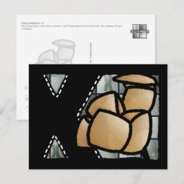 Fingeralphabet X Briefkaart