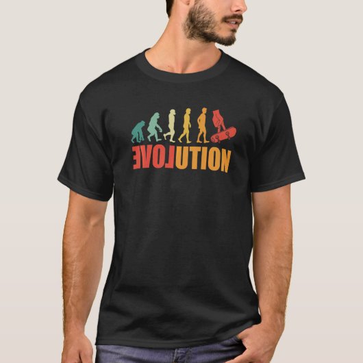 Fingerboard Evolution Finger Skateboarding Fingerb T-shirt (Voorkant)