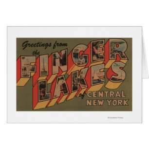 Fingerlakes, New York - grandes scènes de lettre