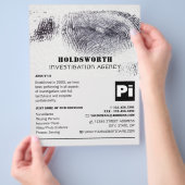 Fingerprint Design, privé rechercheur Flyer (Hand)