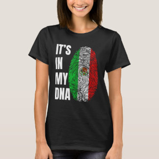 Fingerprint DNA Biometry Mexican Flag Mexico T-shirt