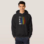 Fingerprint DNA Biometry Romanian Flag Romania   Hoodie (Voorkant volledig)