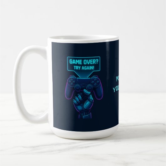 Fini ? Essayez à nouveau! - Futuriste Gamer Mug (Gauche)