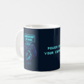 Fini ? Essayez à nouveau! Mug de café futuriste Ga (Devant gauche)