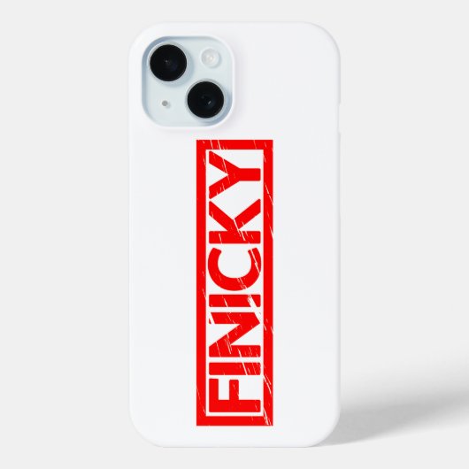 Finicky Stamp Case-Mate iPhone Case (Achterkant)
