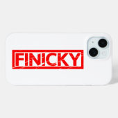 Finicky Stamp Case-Mate iPhone Case (Achterkant (horizontaal))
