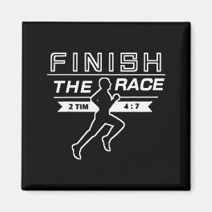 Finihe Race Sportieve Christelijke Hardloper Atlee Magneet