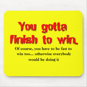 Finish om te Winnen Dirt Bike Motocross Muismatje Muismat