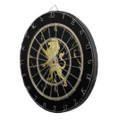 finishGolden Royal Lion Monogram Pickleball Paddle Dartbord (Voorkant Rechts)