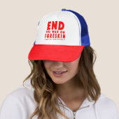 Finissez la guerre sur le casquette bleu blanc (En situation)