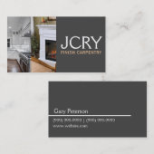 Finition de la menuiserie, Carte de visite de chem (Devant / Derrière)