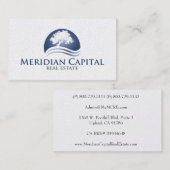 Finition de perle de carte de visite d'agent de (Devant / Derrière)