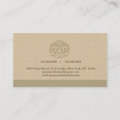 Finition Pearlized de damassé de carte de visite (Dos)