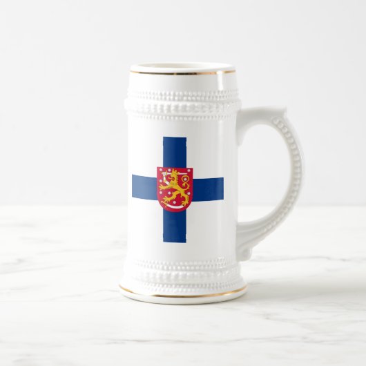 Finland Cross & Arms Stein Bierpul (Rechts)
