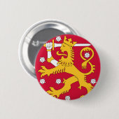 finland embleem ronde button 5,7 cm (Voorkant /achterkant)