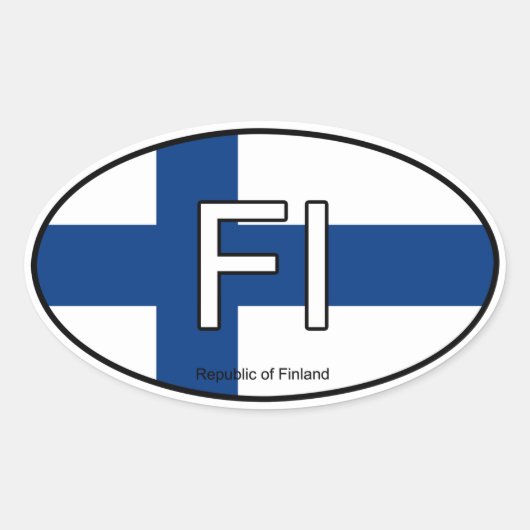 Finland Euro Sticker (Voorkant)
