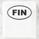 Finland FIN Europees Ovale Sticker (Tas)