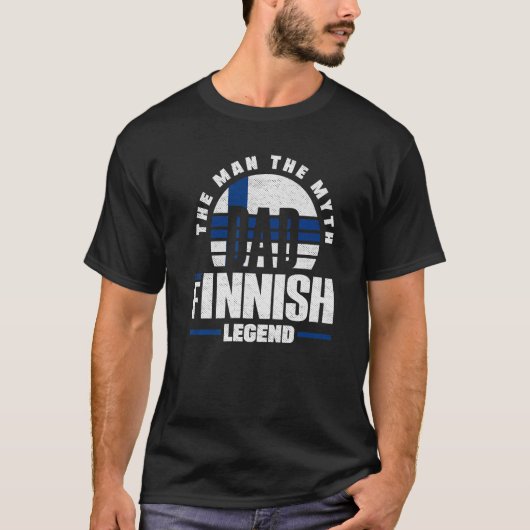 Finland Finse vlag T-shirt (Voorkant)