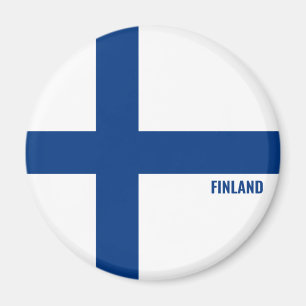 Finland Flag Charming Patriotic Magneet
