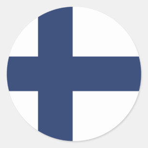Finland Flag Classic Ronde Sticker