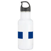 Finland Flag Liberty-fles Waterfles (Achterkant)