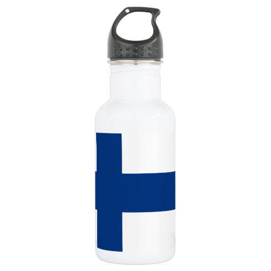 Finland Flag Liberty-fles Waterfles (Voorkant)