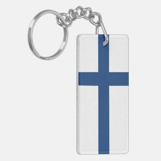FINLAND FLAG SLEUTELHANGER (Voorkant Links)