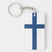 FINLAND FLAG SLEUTELHANGER (Voorkant)