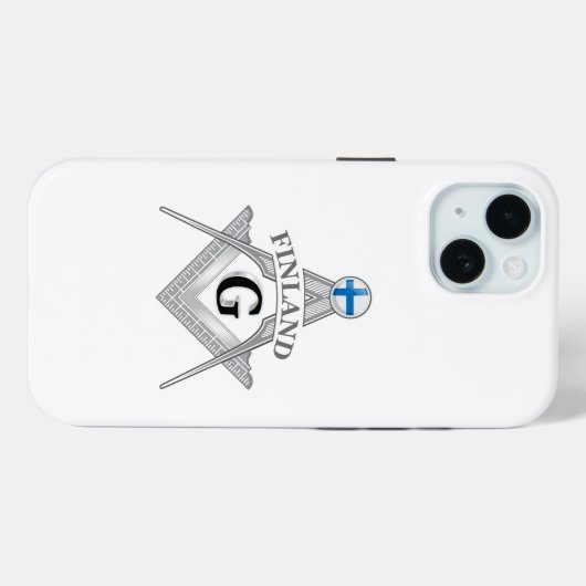 Finland freemasonry sign Case-Mate iPhone case (Achterkant (horizontaal))