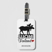 Finland — Gebruiksbenaming Bagagelabel (Voorkant (verticaal))