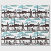 Finland Herfst Daylight Lake Cadeaupapier (Vlak)