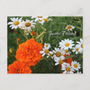 Finland in Flowers, vierde in een serie Briefkaart