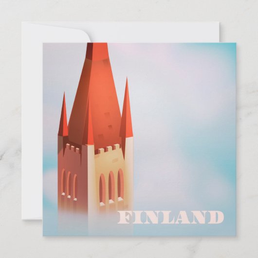 Finland kerk reisposter (Voorkant)
