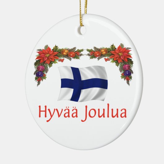 Finland Kerstmis Keramisch Ornament (Links)