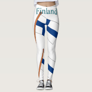 Finland Land Vlag Thunder_Cove Leggings