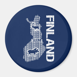 FINLAND MAP magnet Magneet